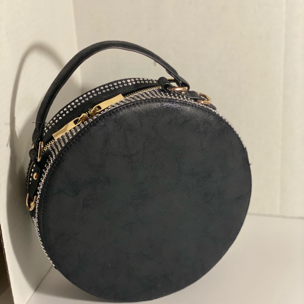 Black Purse with Rhinestones - Picture 2 of 3